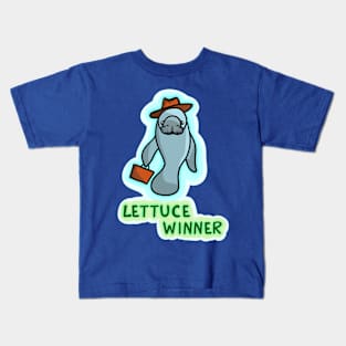 Business Manatee: Lettuce Winner Kids T-Shirt